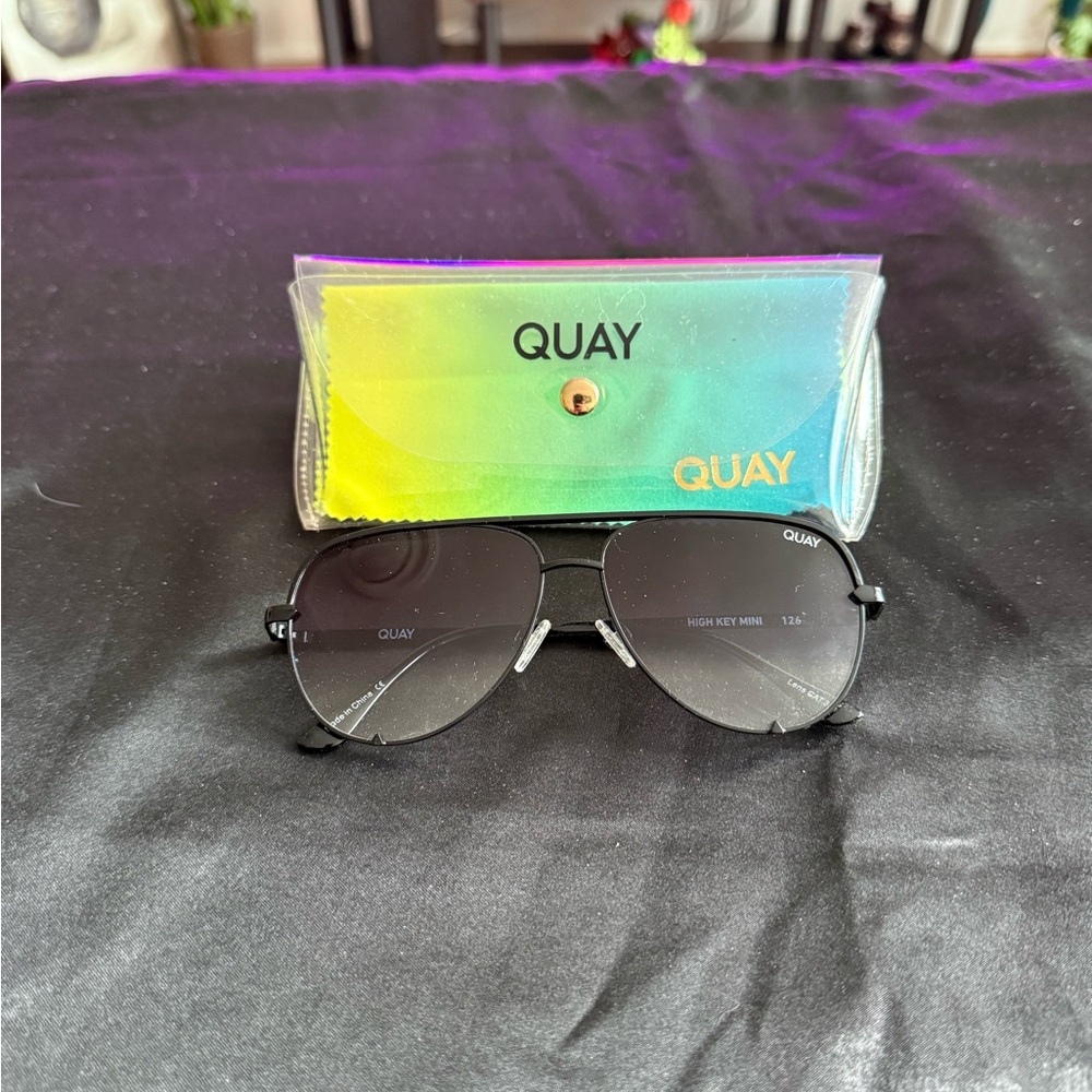 Quay Australia Black Modern Sunglasses
